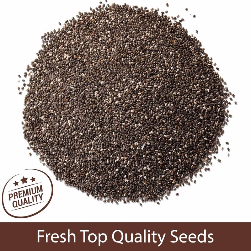 Roots Circle Non-GMO Chia Seeds | 1.3 Pound (Pack of 1) Raw Superfood, Vegan, Kosher, Nut & Gluten Free, Keto & Paleo Friendly | Add Omega 3 & Protein to your Salad, Smoothie, Oatmeal, & Acai Bowl - Image 3